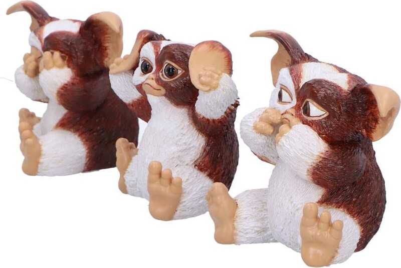 Gremlins - Three Wise Gizmo Figur - 8 2 Cm - Nemesis Now