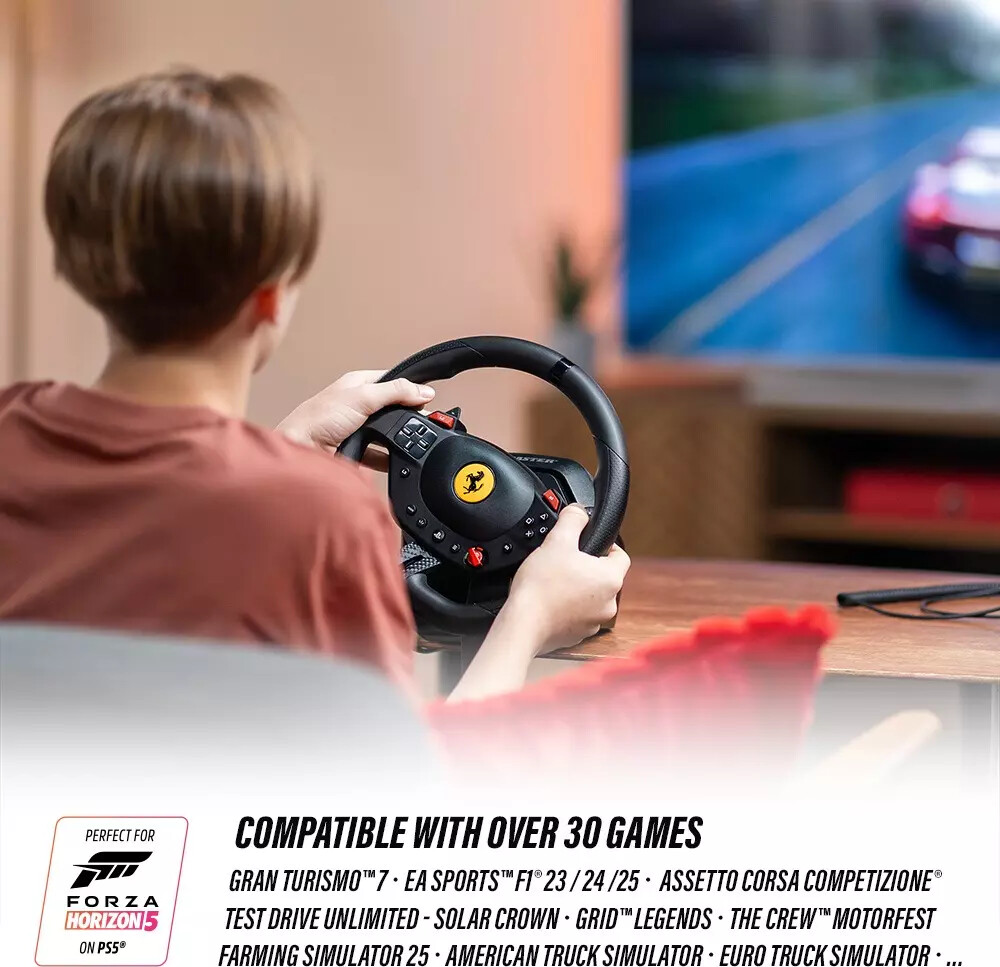 Thrustmaster T98 Ferrari 296 Gtb Racing Wheel For Ps5 Ps4 Pc