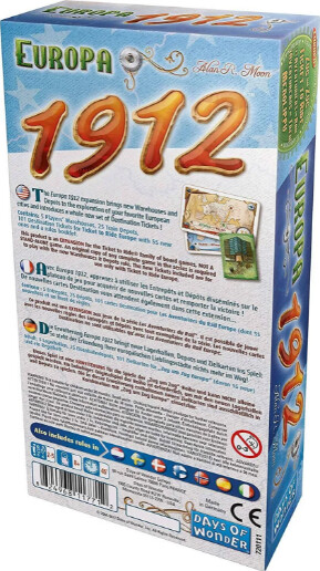 Ticket To Ride Brætspil - Europa 1912 Udvidelsespakke