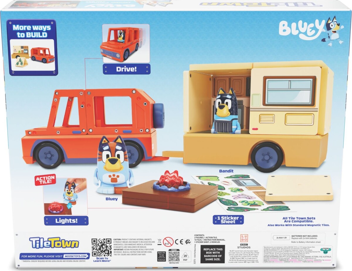 Tile Town - Bluey Campingsæt
