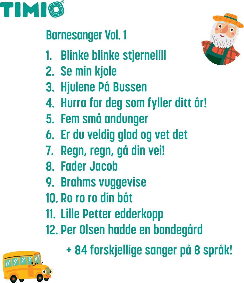 Timio Disc Set Nr 1 - Indeholder 5 Diske