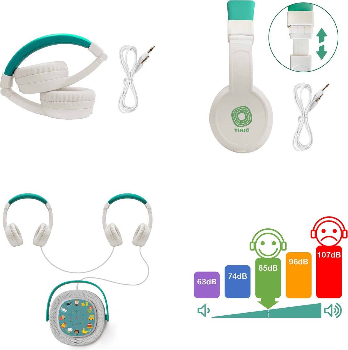 Timio Hovedtelefoner Foldbare