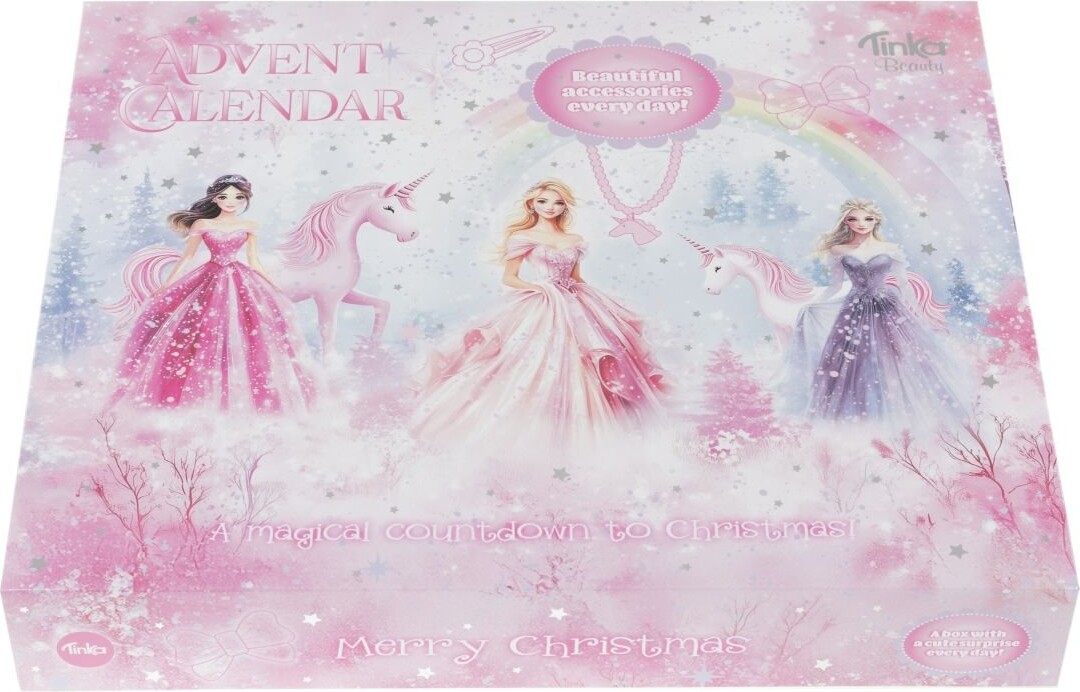 Prinsesse Julekalender Med Accessories Til Børn