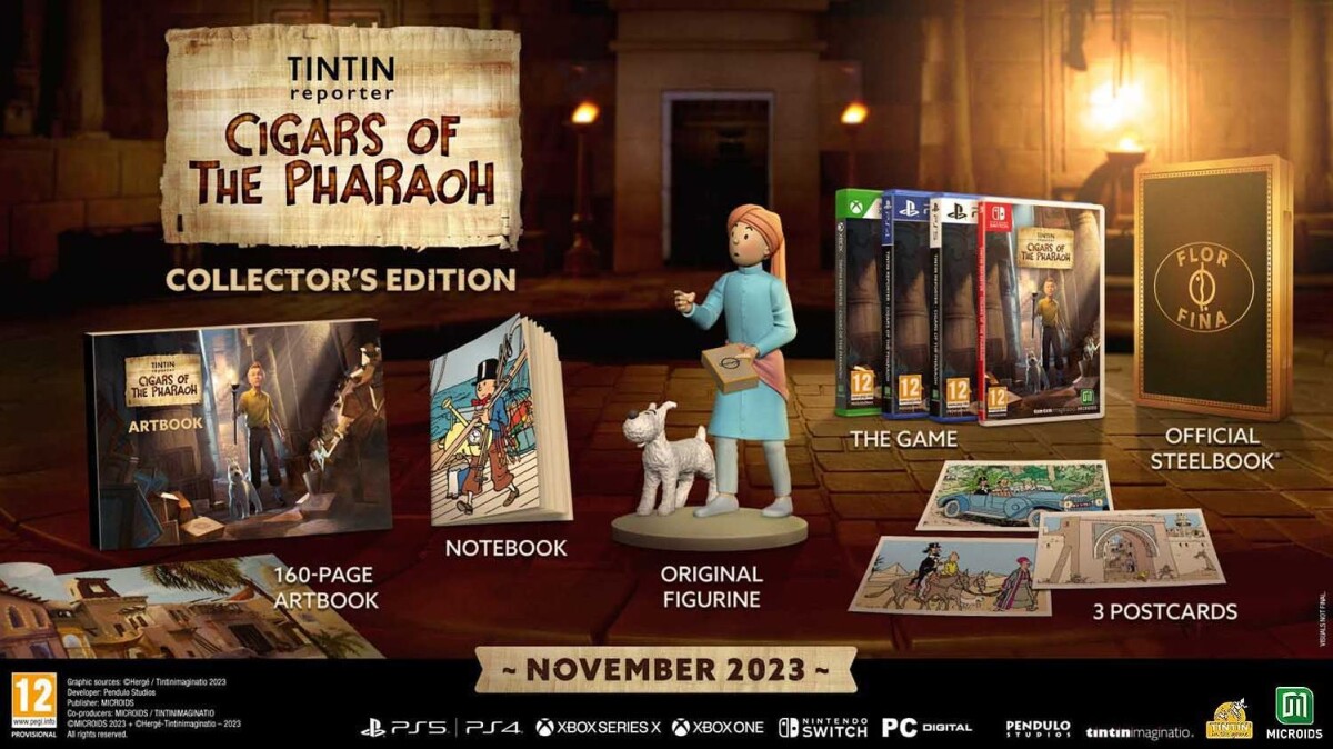 Tintin Reporter Cigars Of The Pharaoh Collector Edition