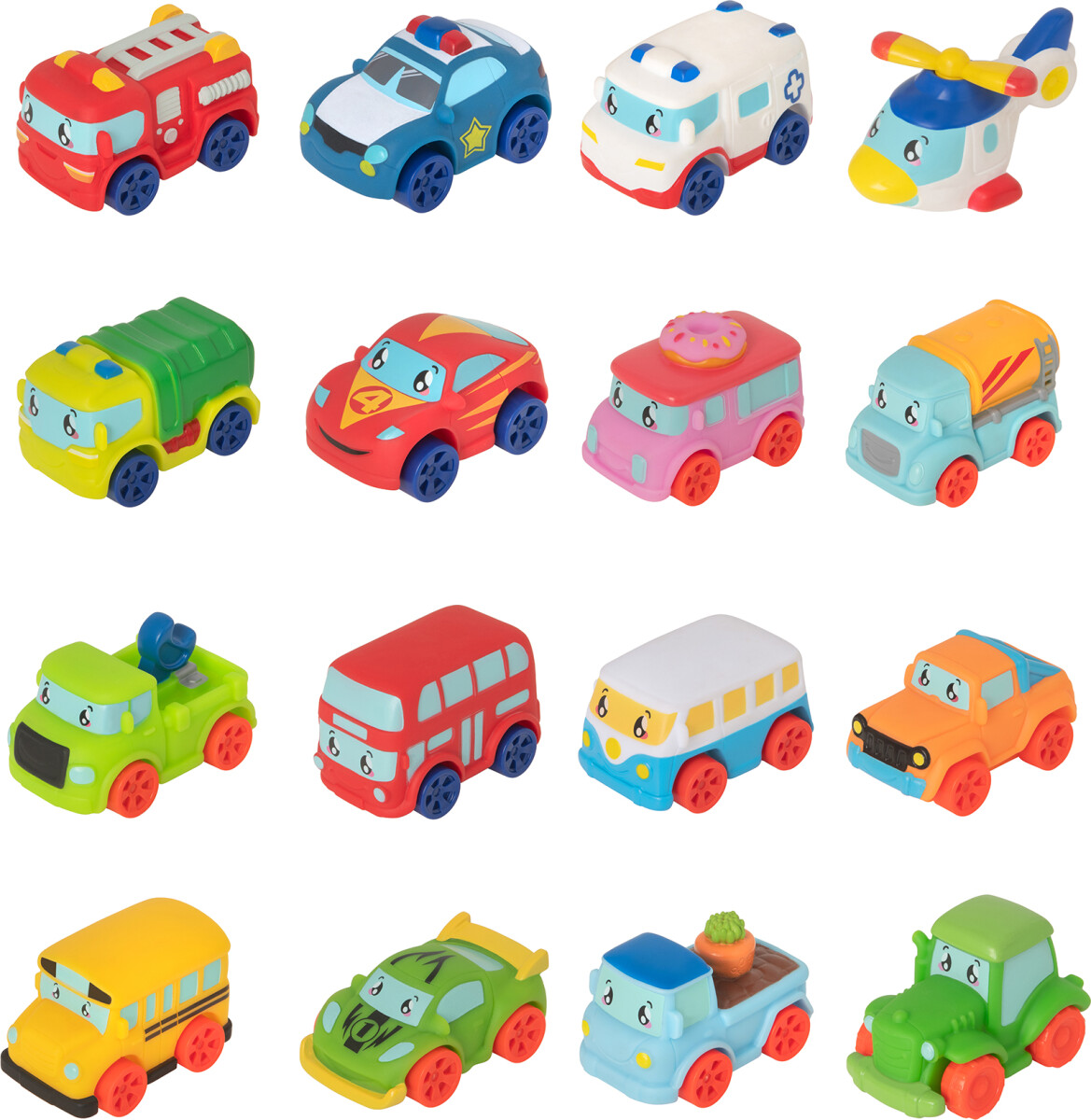 Tiny Teamsterz - Soft Touch - Blød Legetøjsbil - Overraskelse