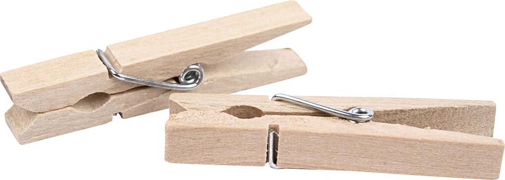 Tøjklemmer - L 48 Mm - B 6 Mm - 50 Stk