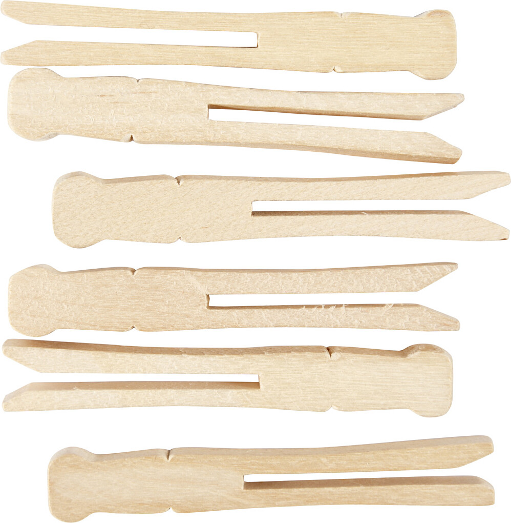 Tøjklemmer - L 9 5 Cm - B 1 4 Cm - 100 Stk