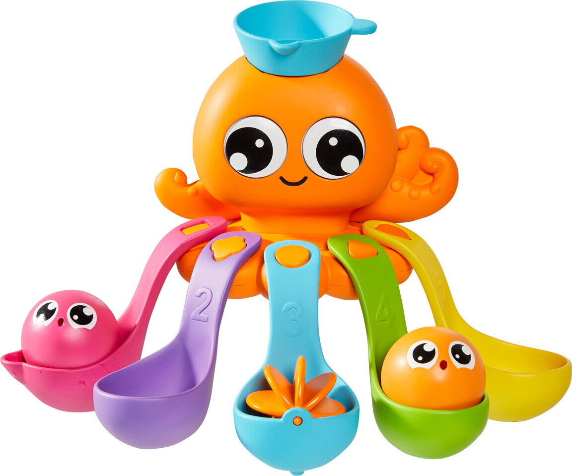 Toomies - 7-In-1 Bath Activity Octopus - Badelegetøj - Tomy 73104