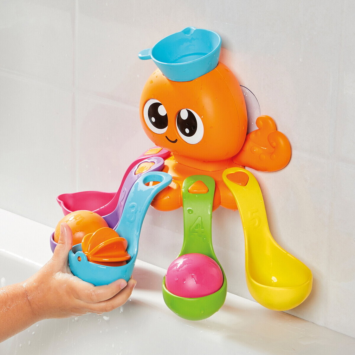 Toomies - 7-In-1 Bath Activity Octopus - Badelegetøj - Tomy 73104