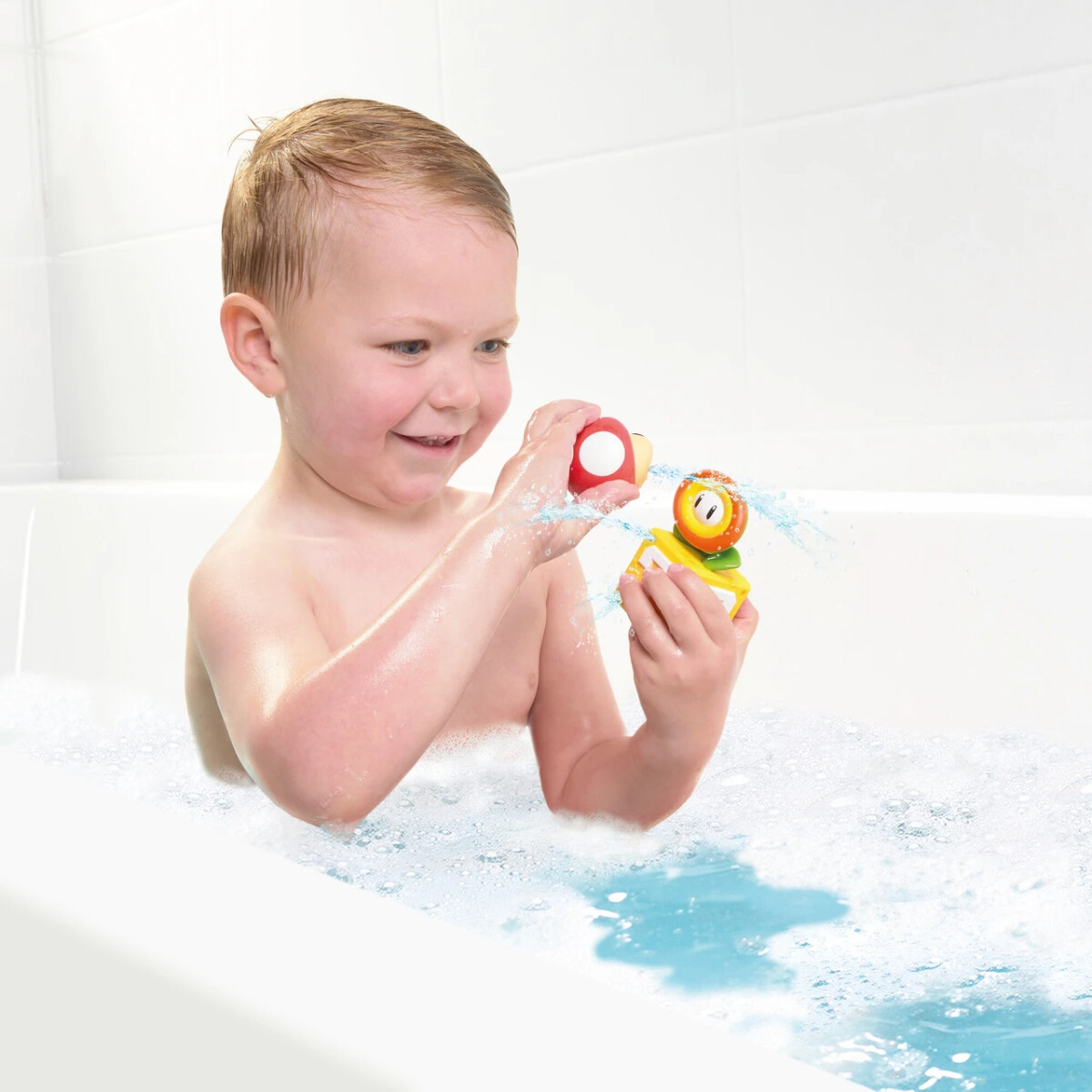 Toomies - Super Mario Bath Squirters - Uper Mushroom Fire Flower 203-738551