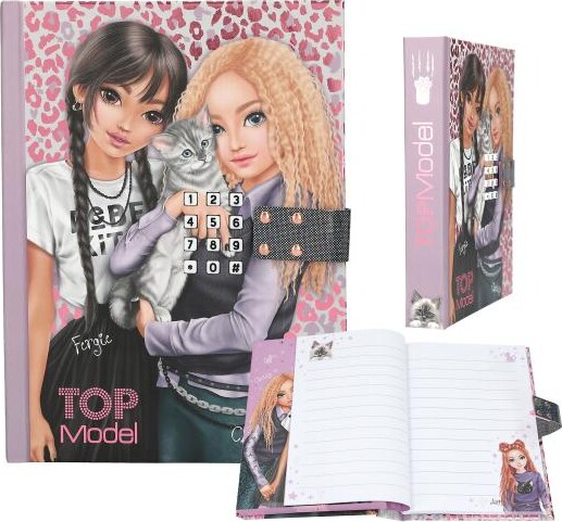 Top Model - Dagbog Med Kode Og Musik - Rebel Kitty