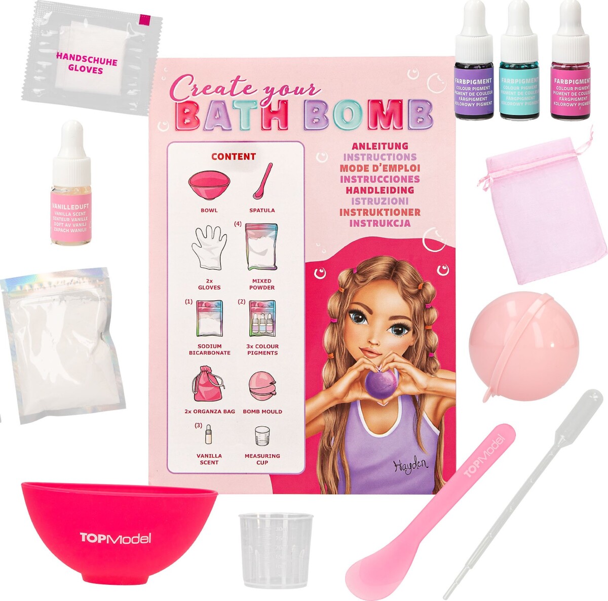 Top Model - Lav Selv Badebombe Sæt Til Børn