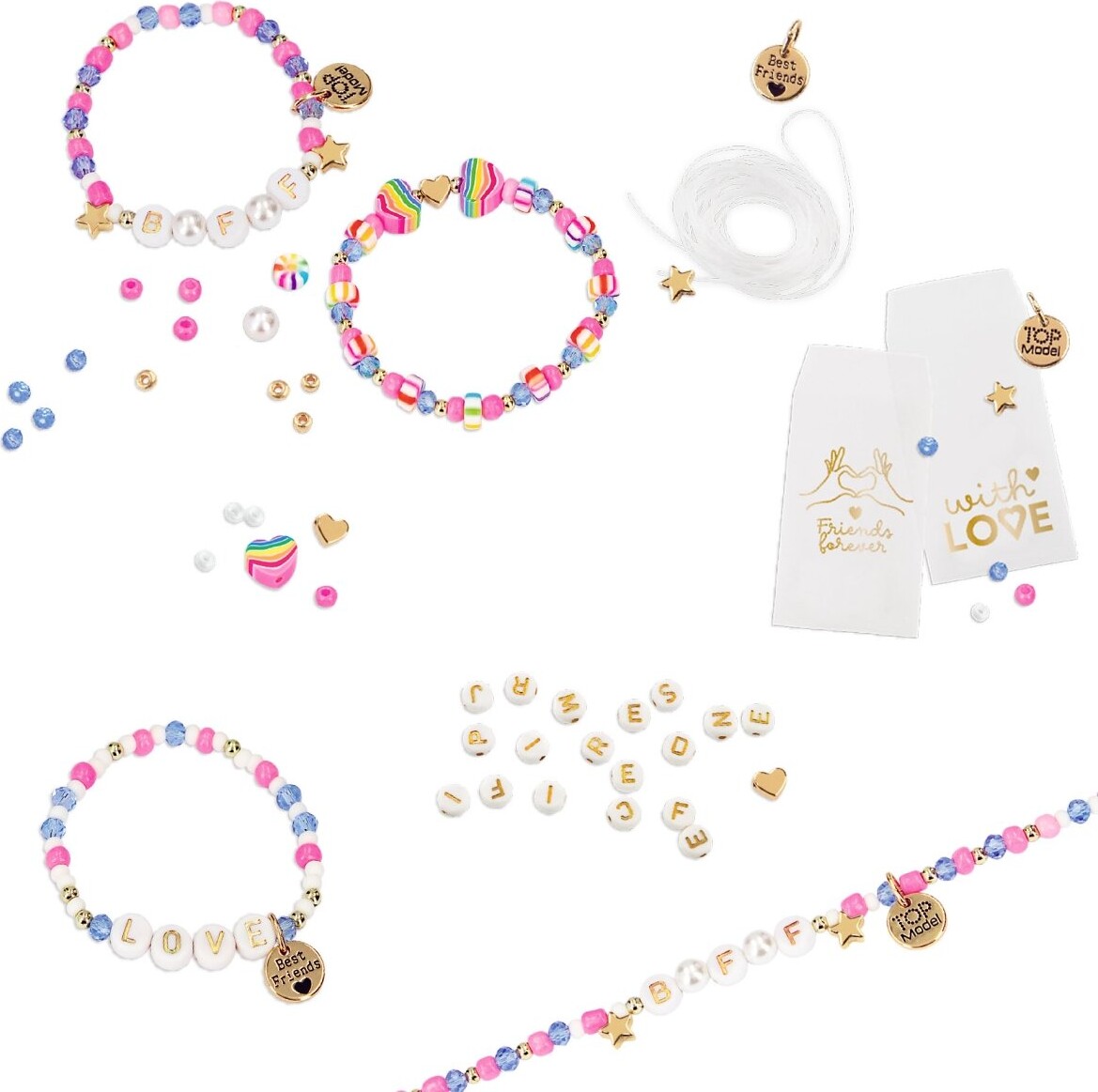 Top Model - Diy Perlesæt - Armbånd