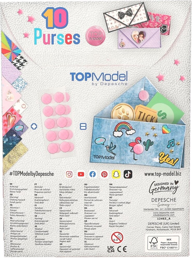 Top Model - Diy Pung - Til 10 Stk