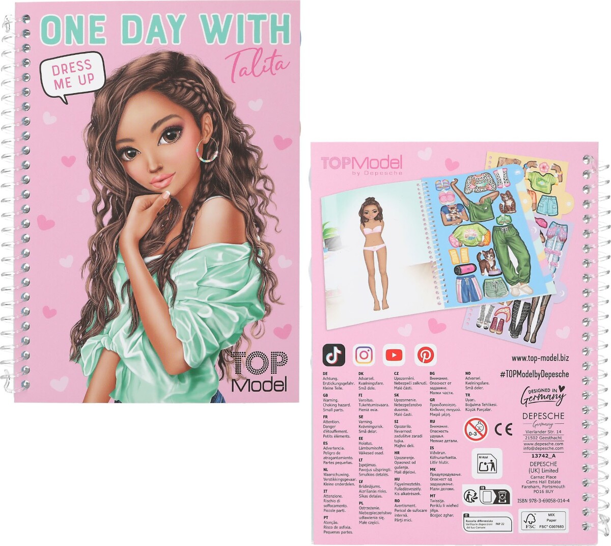 Top Model - Dress Me Up - Klistermærker - One Day With - Overraskelse