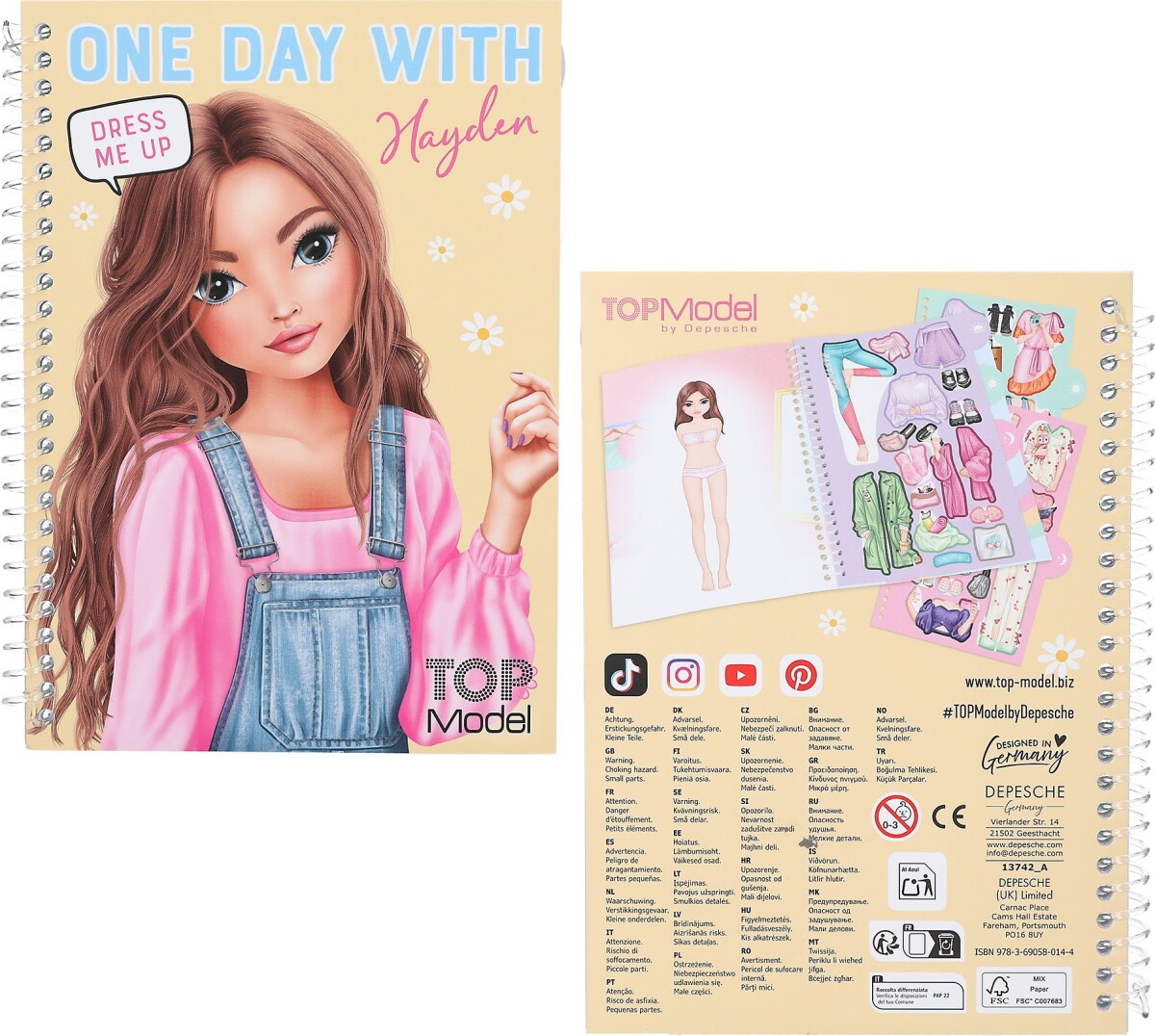 Top Model - Dress Me Up - Klistermærker - One Day With - Overraskelse