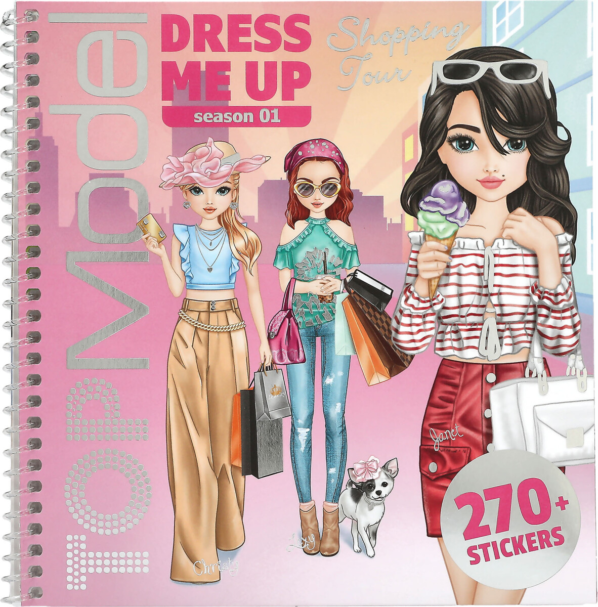 Topmodel - Dress Me Up Shopping Tour Stickersbog
