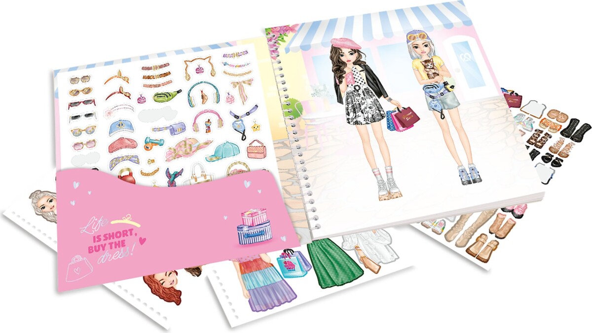 Topmodel - Dress Me Up Shopping Tour Stickersbog