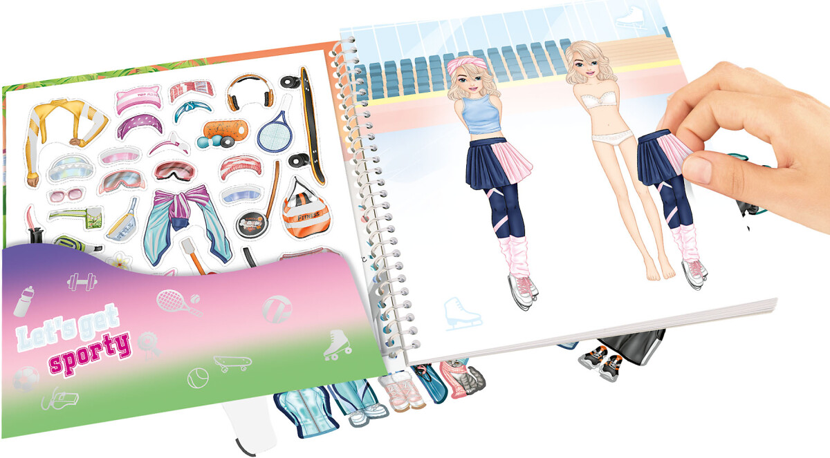 Top Model - Dress Me Up Klistermærkebog - Sport