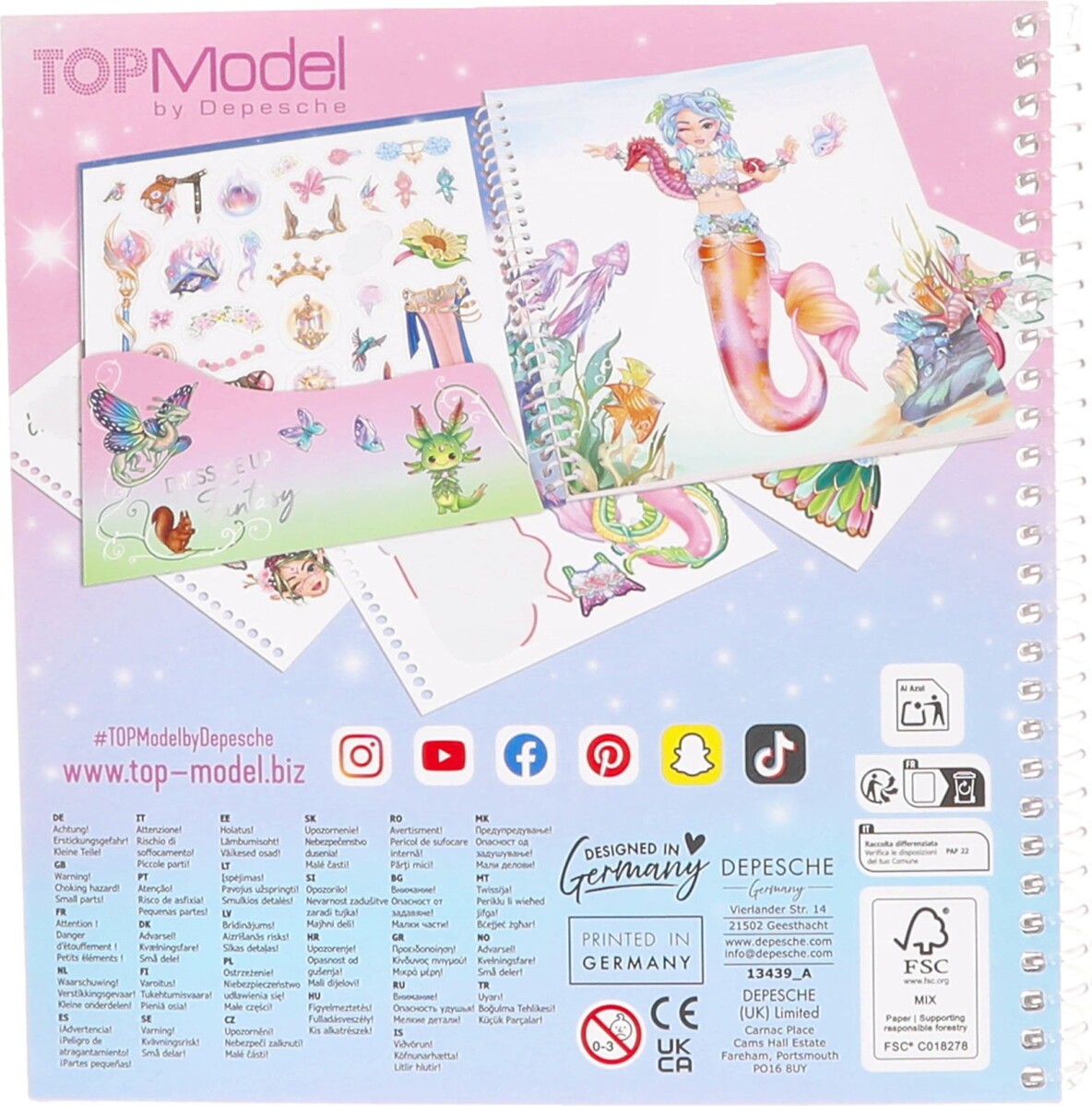 Topmodel - Dress Me Up Stickersbog Fantasy