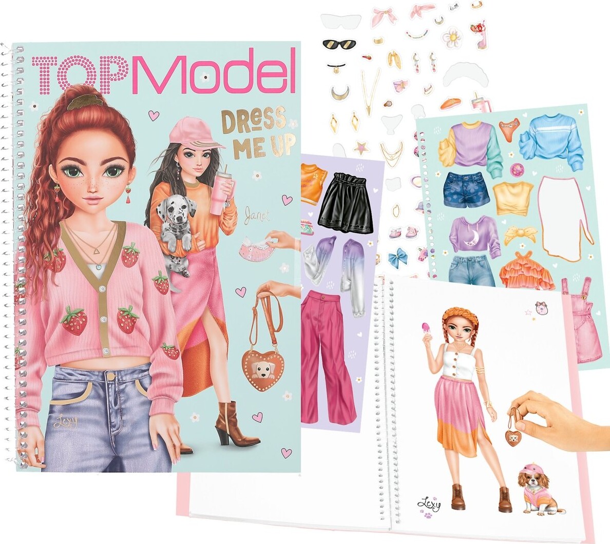 Top Model - Dress Me Up Klistermærkebog - 180 Klistermærker