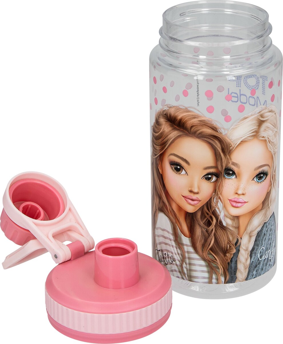 Top Model - Drikkedunk Til Børn - Dots - 500 Ml - Pink