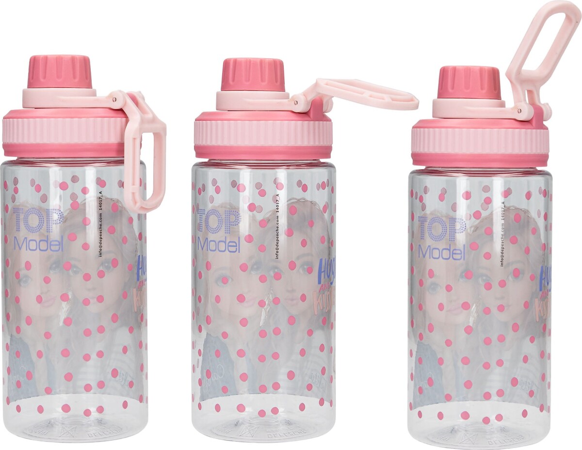 Top Model - Drikkedunk Til Børn - Dots - 500 Ml - Pink