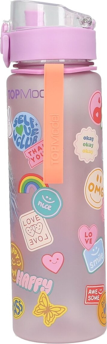 Top Model - Drikkedunk Til Børn - Girl Power - Lyserød - 550 Ml