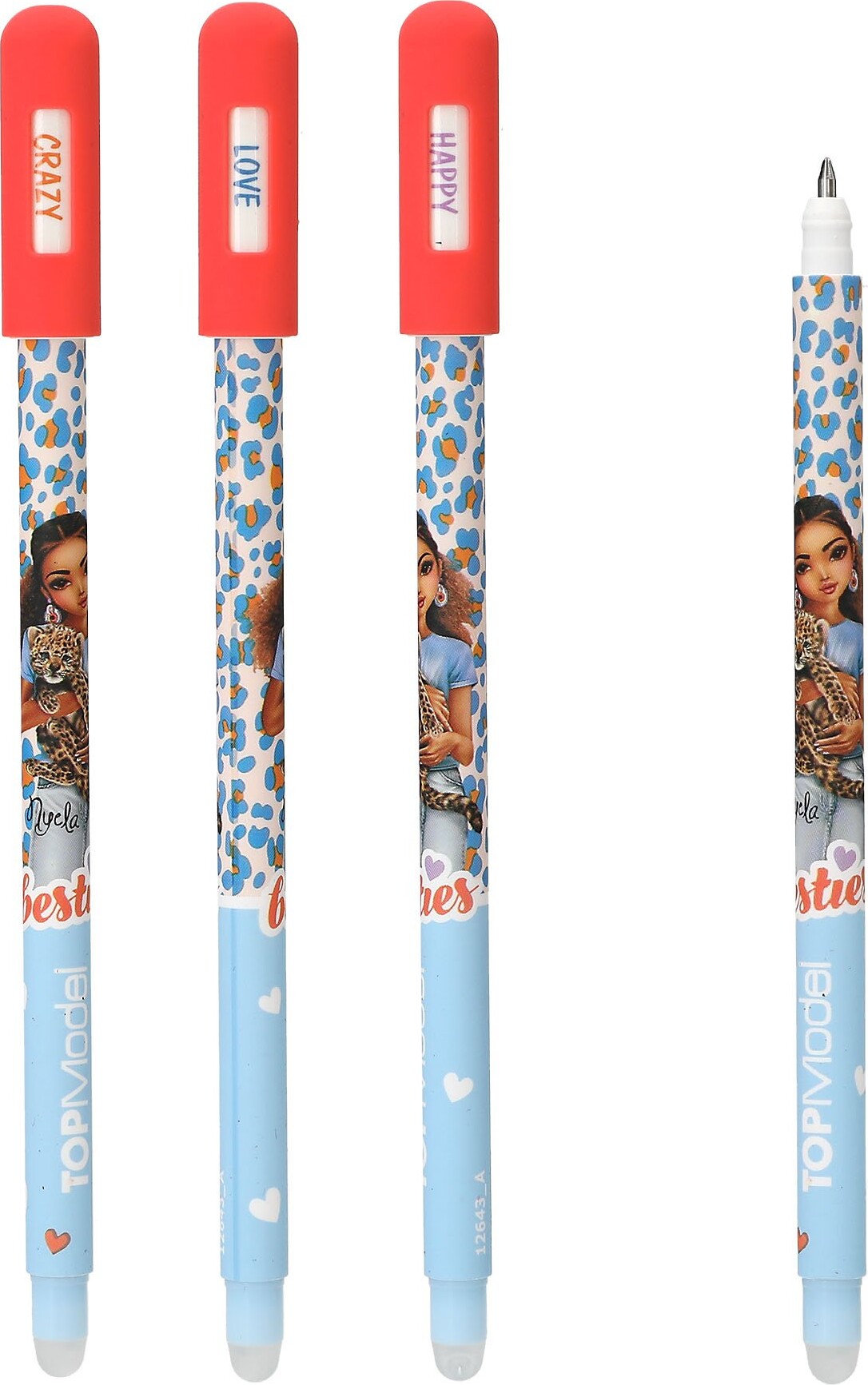 Top Model - Erasable Mood Gelpen - Purple Blue Pink