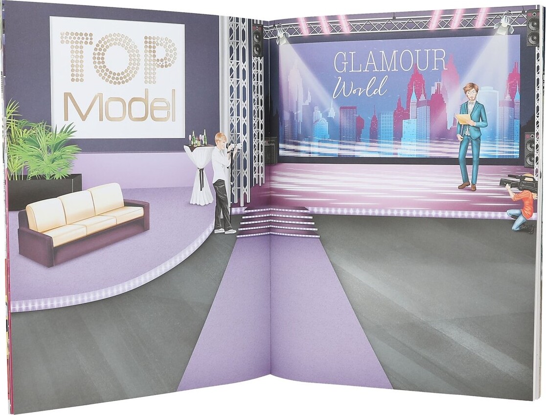 Top Model - Klistermærkebog - Stickerworld - Glamour