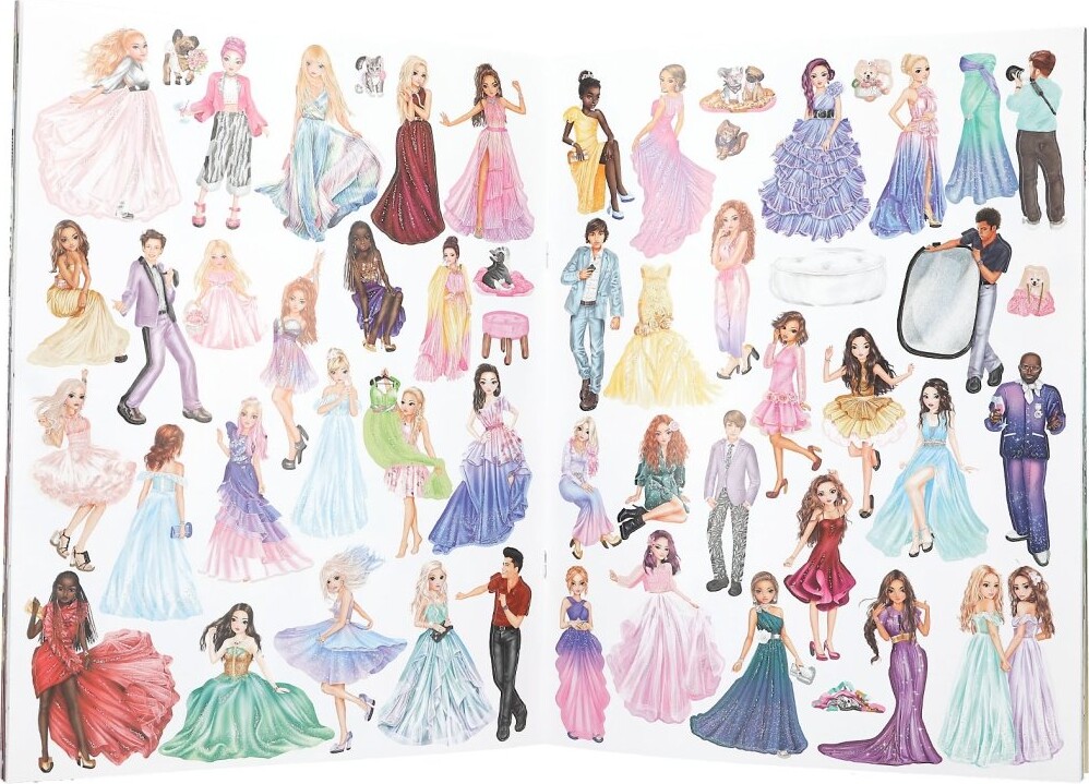 Top Model - Klistermærkebog - Stickerworld - Glamour