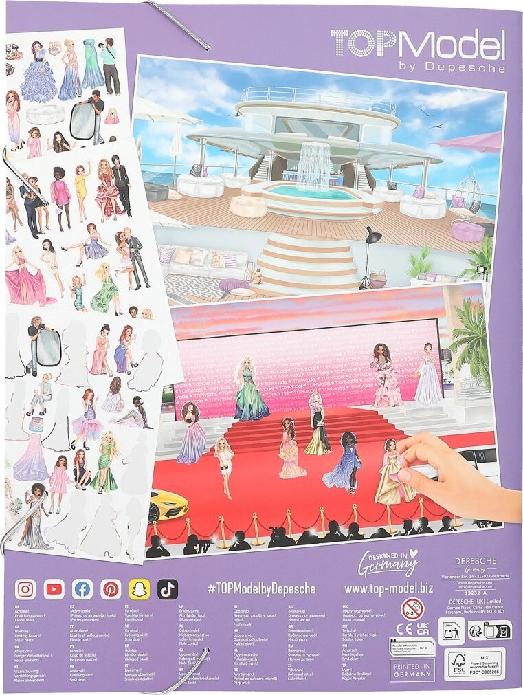 Top Model - Klistermærkebog - Stickerworld - Glamour