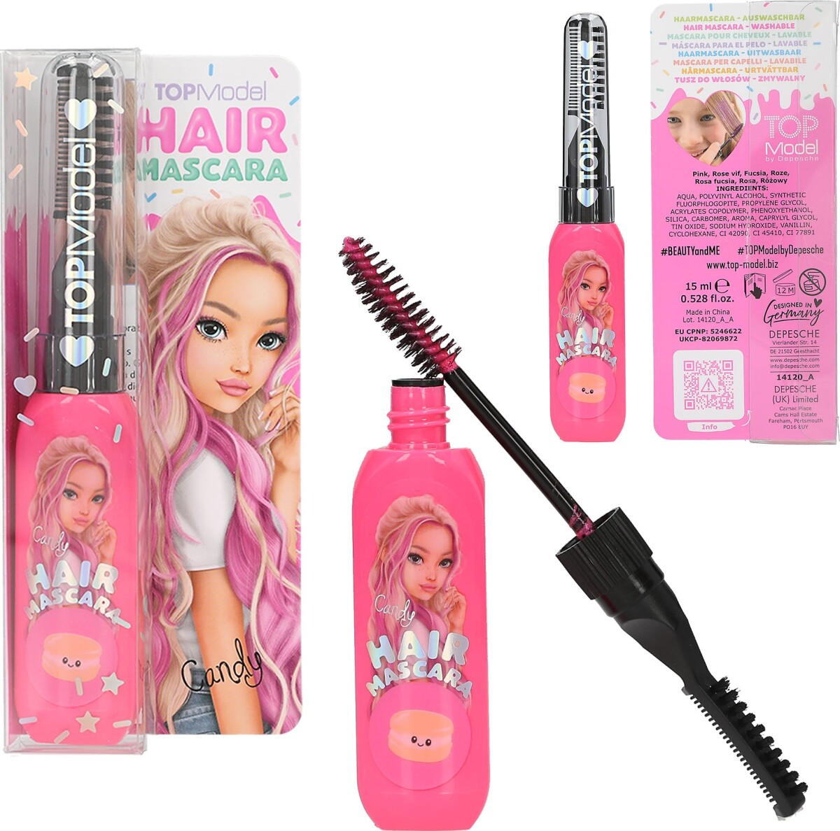 Topmodel Hårmascara Candy Glam - Assorteret