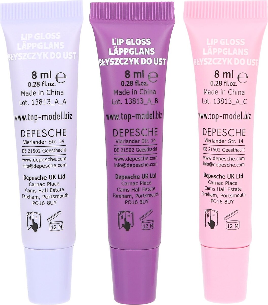 Top Model - Lipgloss Til Børn - Beauty And Me - Pink Peach - 3-Pak