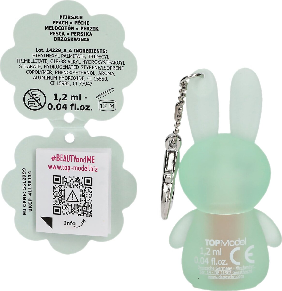 Topmodel - Lipgloss Glow To Go Dyr - Assorteret