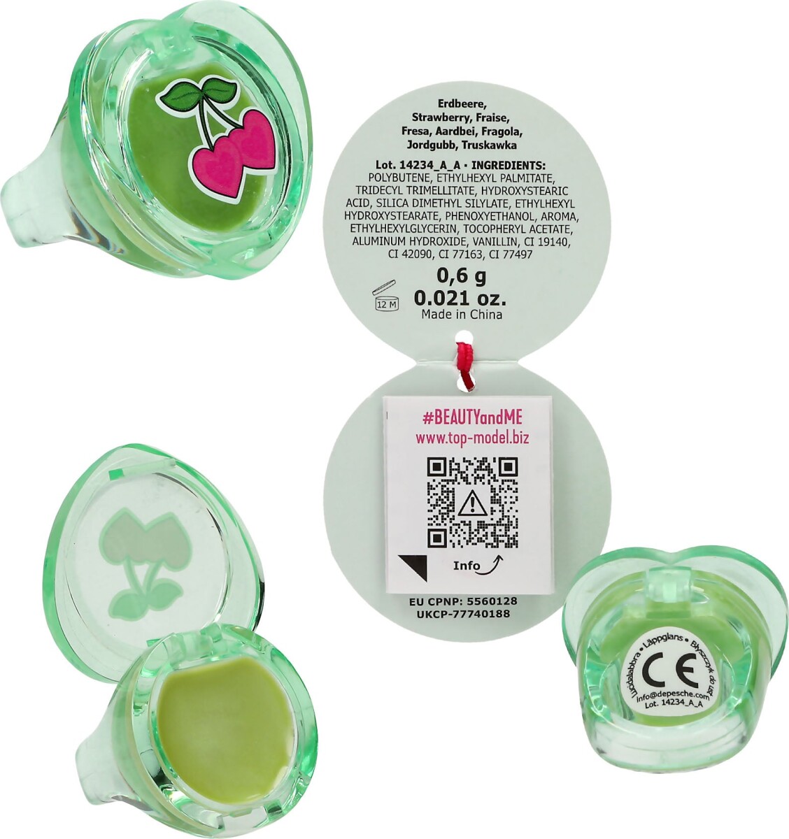 Topmodel - Lipgloss Ring Glow To Go - Assorteret