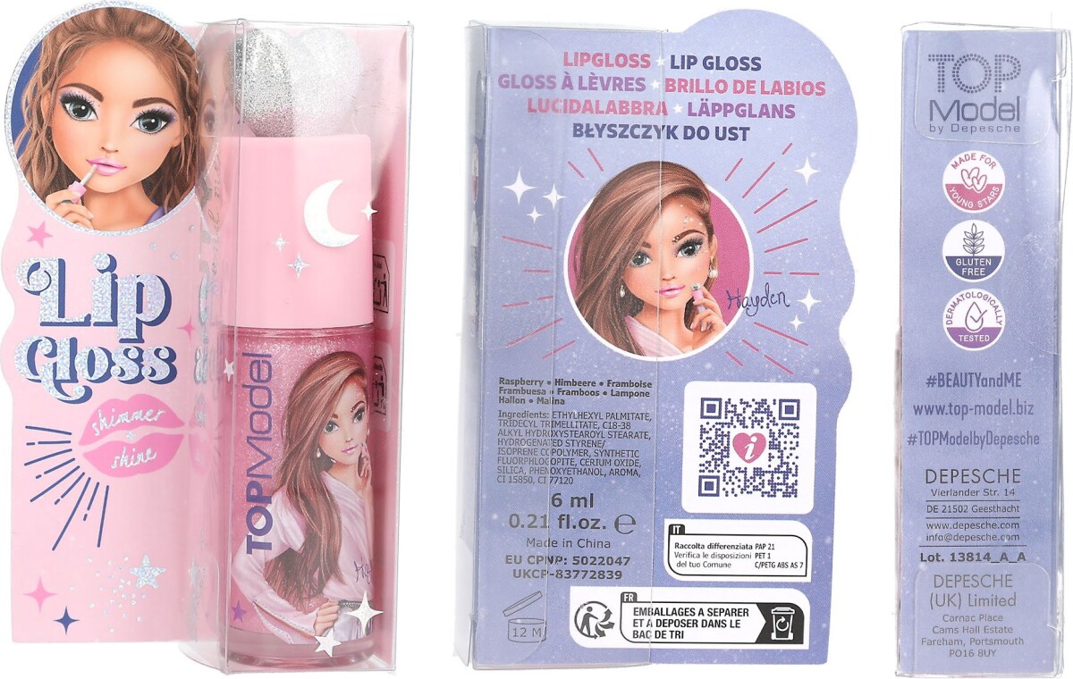 Top Model - Lipgloss Til Børn - Beauty And Me - Overraskelse