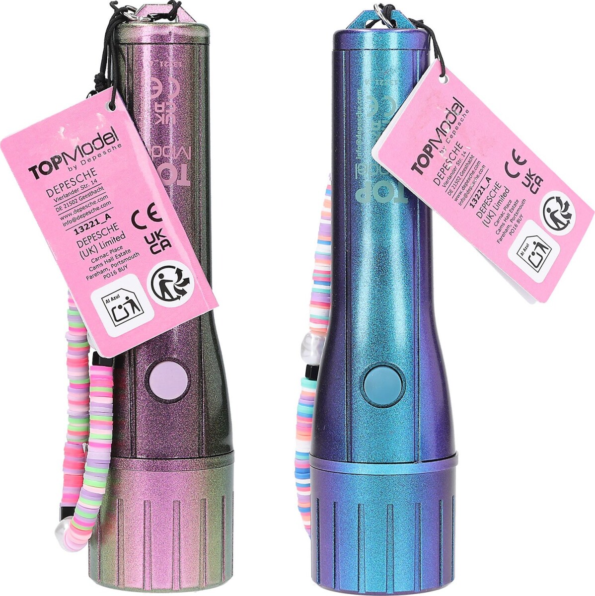 Top Model - Lommelygte Med Timer Til Børn - Assorteret