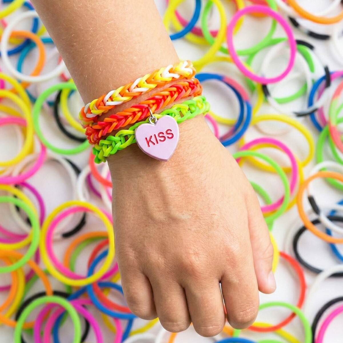 Top Model - Diy Loom Box - Lav Selv Armbånd Sæt Til Børn