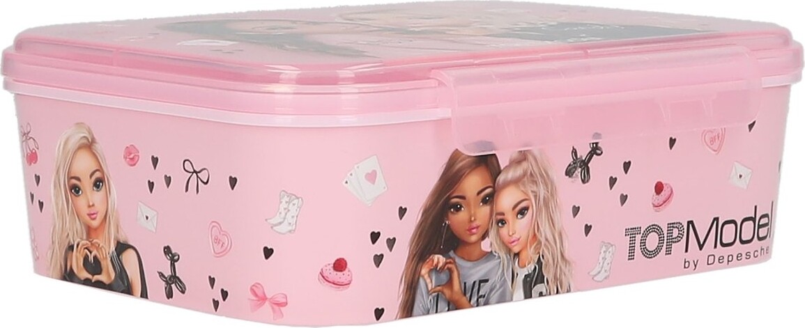 Top Model - Madkasse Til Børn - 3 Rum - My Bff - Lyserød