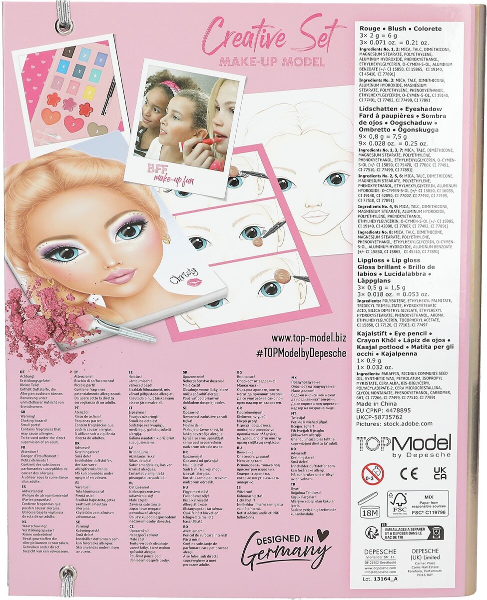 Top Model - Makeup Studio Bog Med Indhold