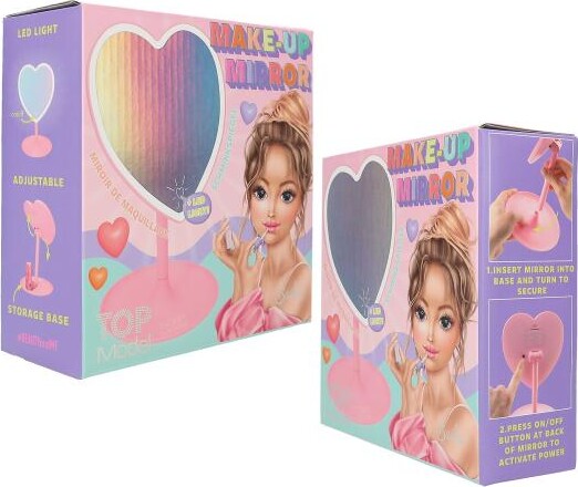 Top Model - Makeup Spejl Med Lys Til Børn - Beauty And Me