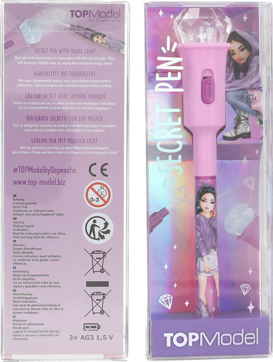 Topmodel - Secret Pen With Uv Light - Compact