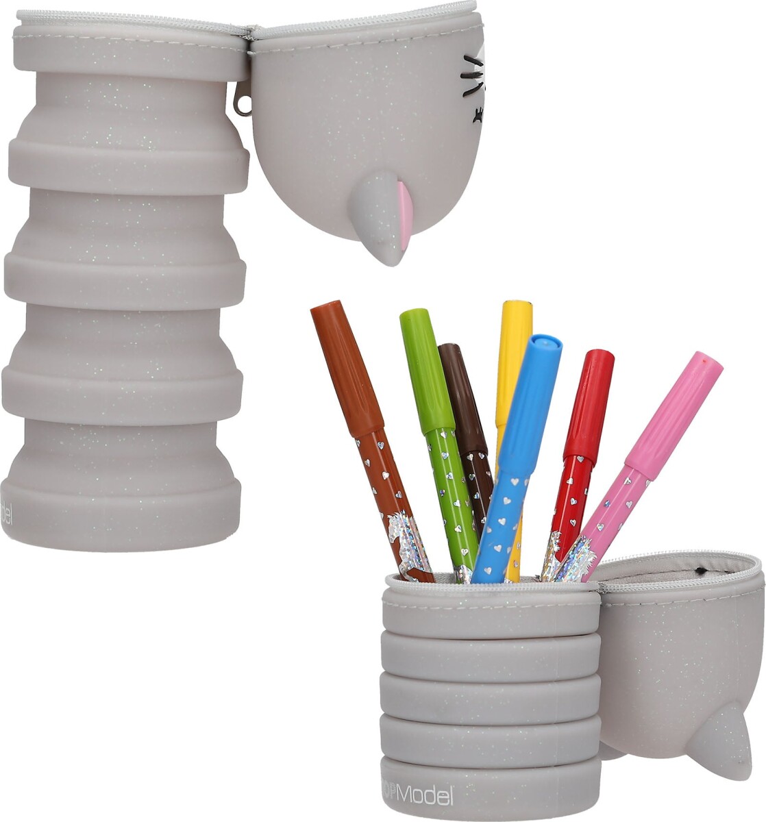 Topmodel - Silicone Penalhus Blooming Kitty - Assorteret