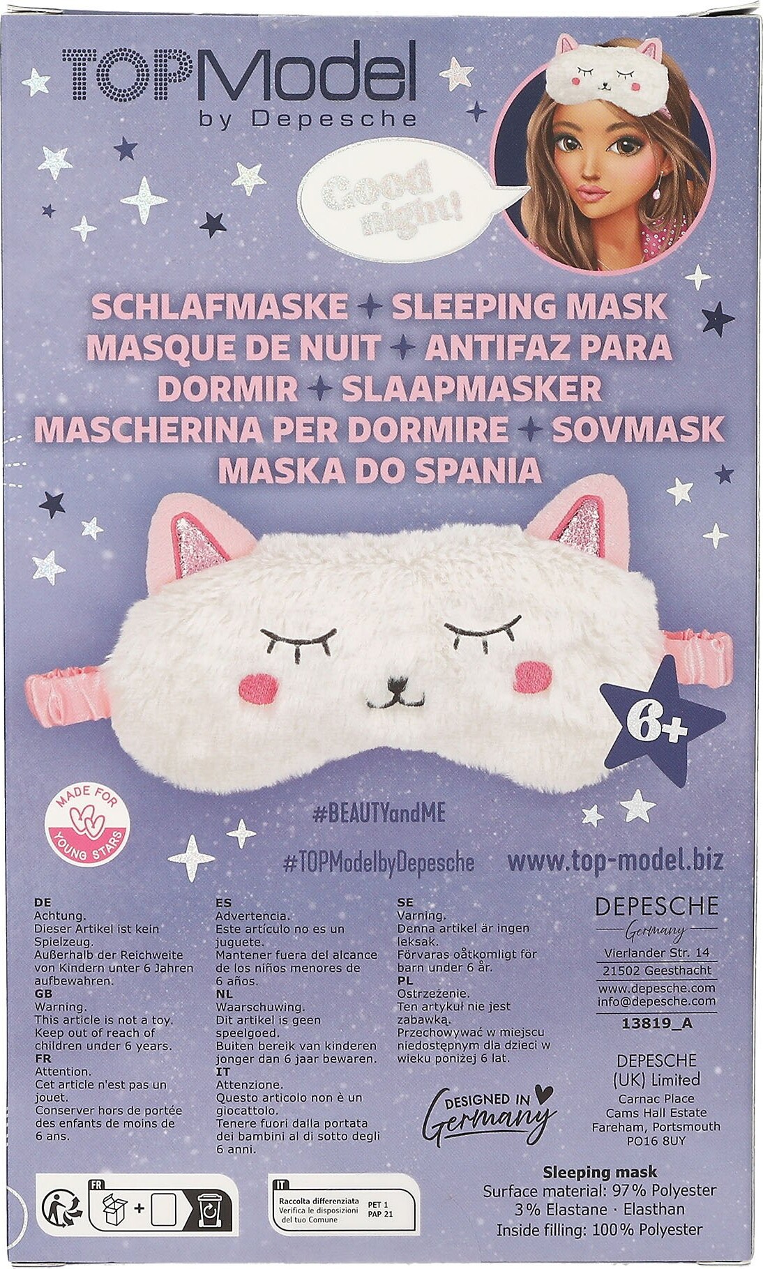 Top Model - Sovemaske - Barn - Beauty And Me