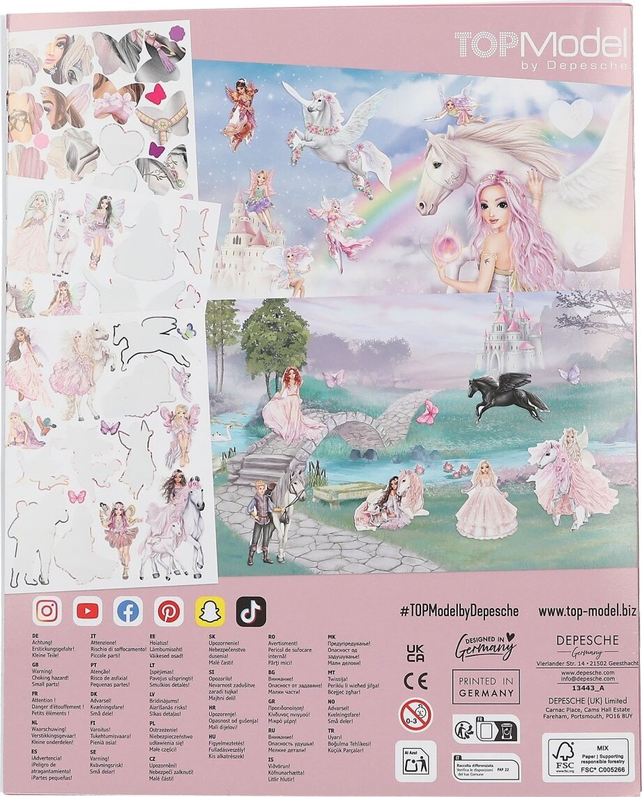 Top Model - Klistermærkebog - Stickerworld - Viva Violet - Lilla