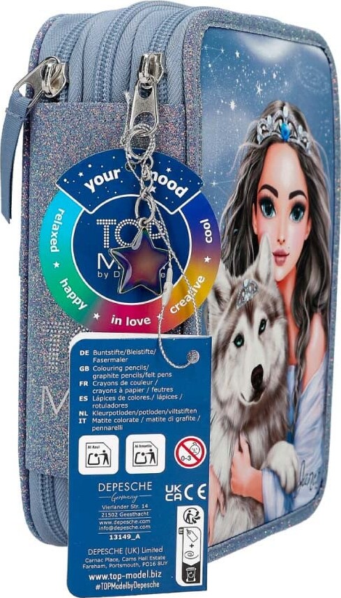 Top Model - Trippel Penalhus Med Indhold - Wolf