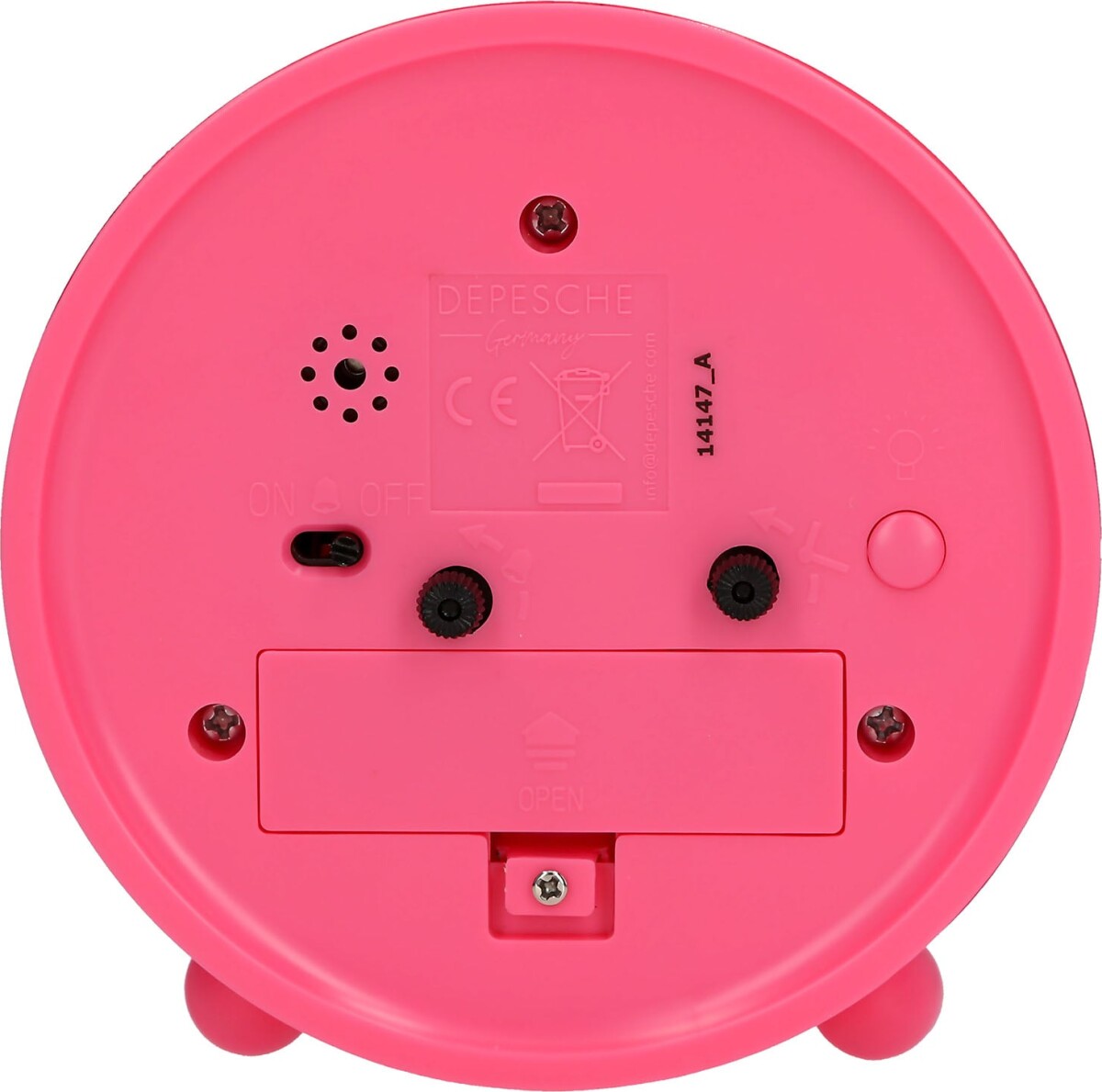 Top Model - Vækkeur Til Børn - Lys Pink - 11 Cm