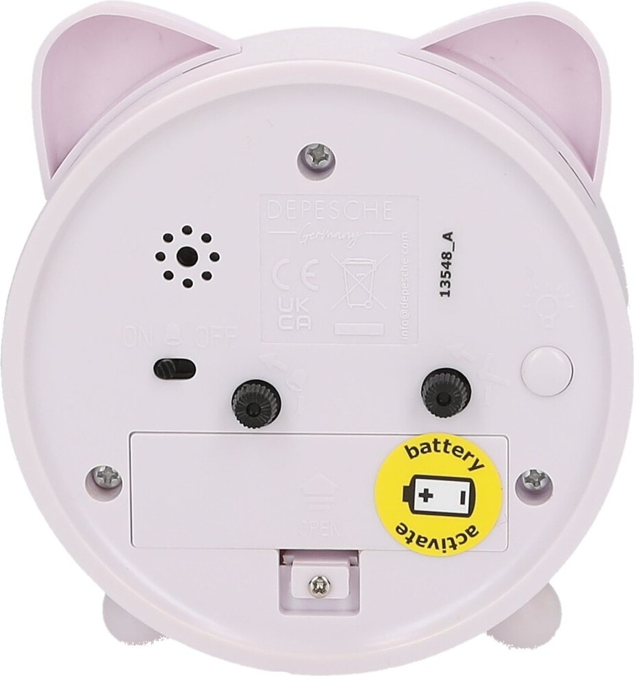 Top Model - Vækkeur Til Børn - Kitty And Doggy - Lilla