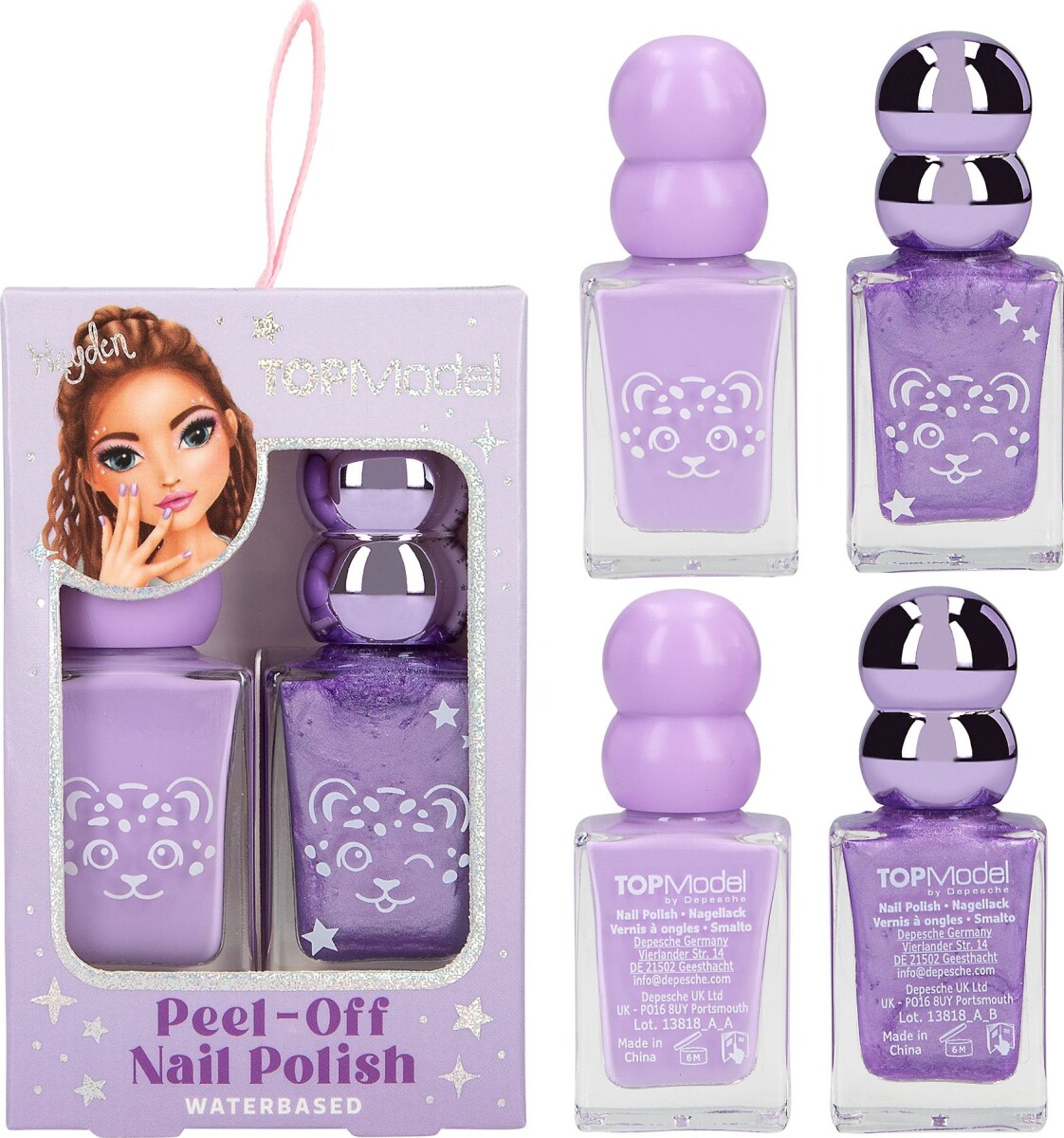 Top Model - Neglelak Til Børn - Beauty And Me - 2-Pak - Overraskelse